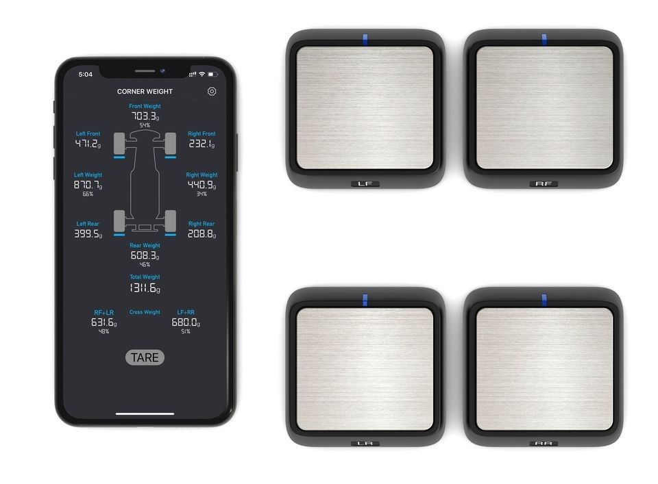 SCWS2000 Bluetooth RC Corner Weight Scale System w/ 4 Scale