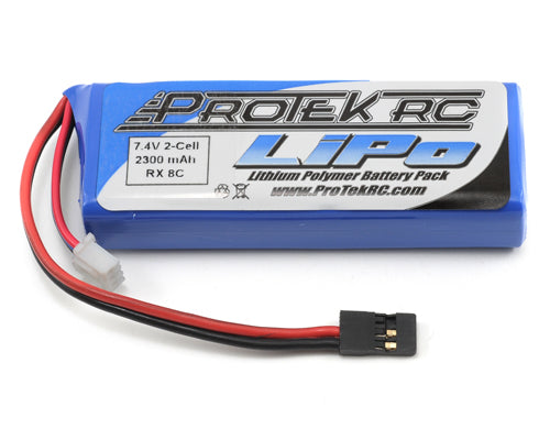 2S 7.4V 2300mAh LiPo Flat Receiver Battery Pack