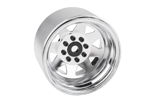 8 Lug Deep Dish Wagon 1.9" Steel Stamped Beadlock Wheels,