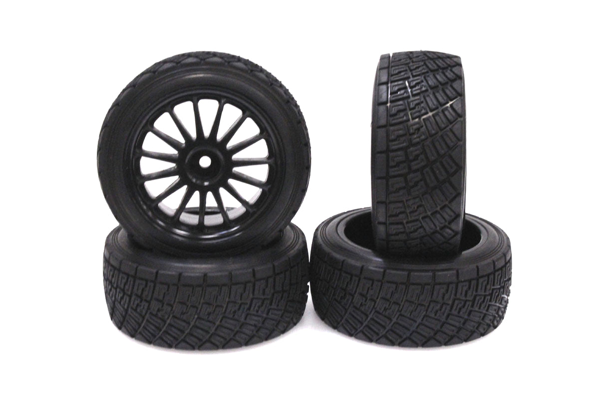 1/10 Off-Road Flower Line Black Wheels (4pcs) Width