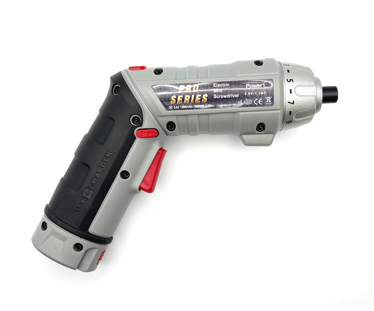 Cordless Drill with Clutch & Metric Tip Set