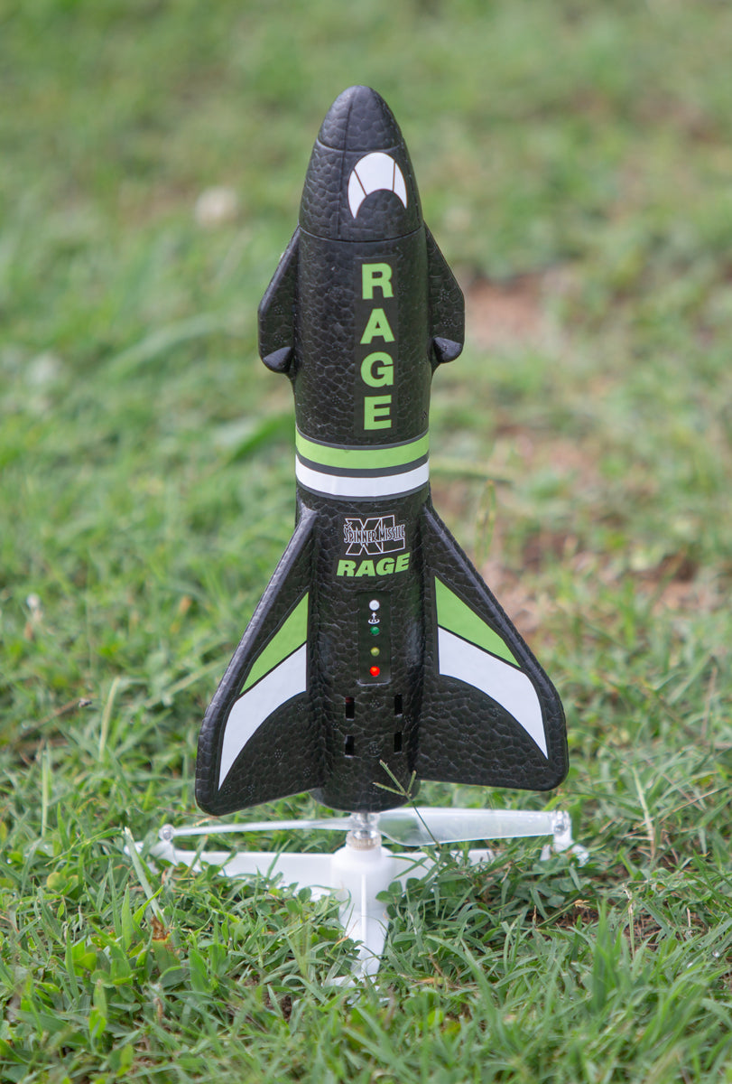 Spinner Missile XL Electric Free-Flight Rocket, Black