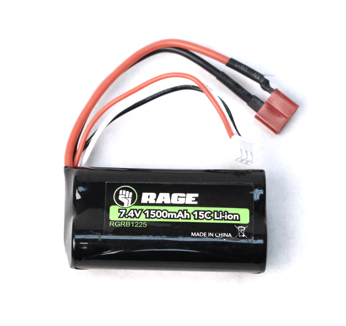 7.4V 2S 1500mAh Li-ion Battery; Black Marlin, BM EX