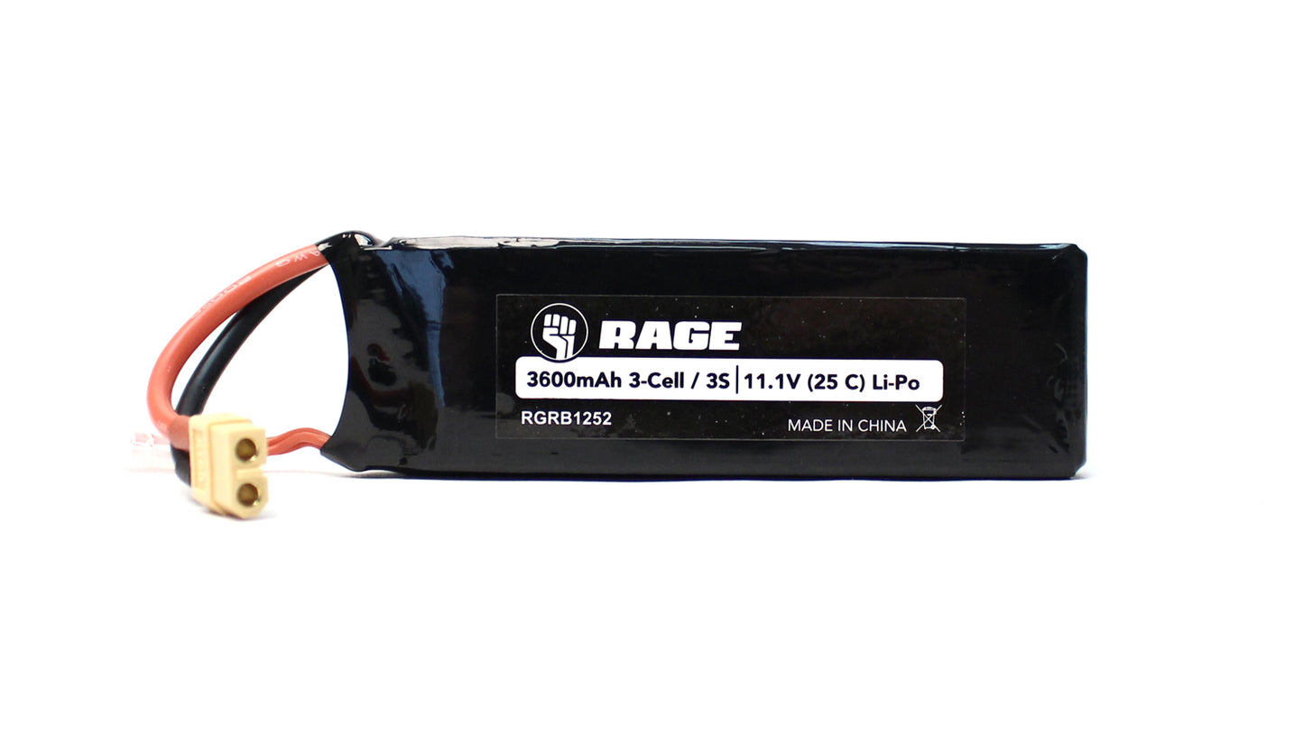 11.1V 3S 25C 3600mAh Li-Po Battery w/ XT60 SC700BL