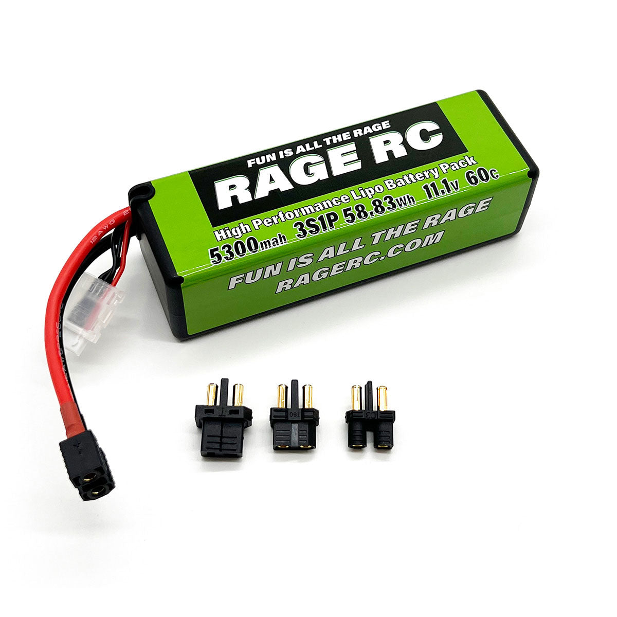 5300mAh 3S 11.1V 60C Hard Case LiPo Battery w/Uni Connector