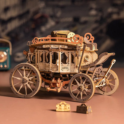 Stagecoach Rolling Music Box