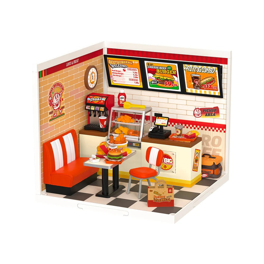 Yum Yum Burgers DIY Plastic Miniature House