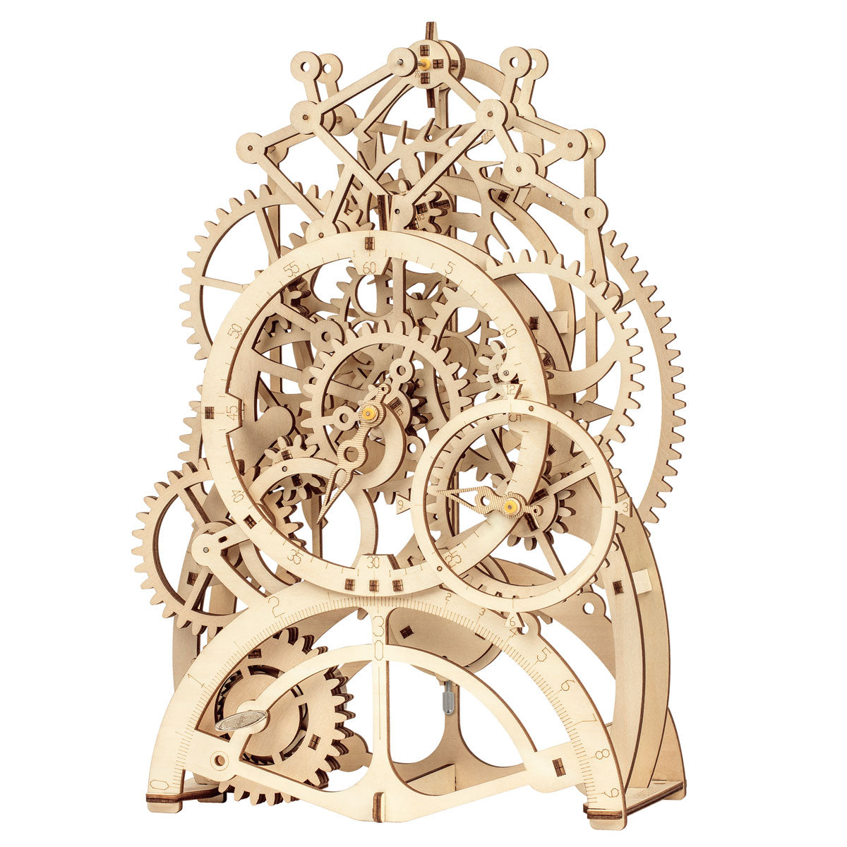 Mechanical Wood Models; Pendulum Clock - with wind-up