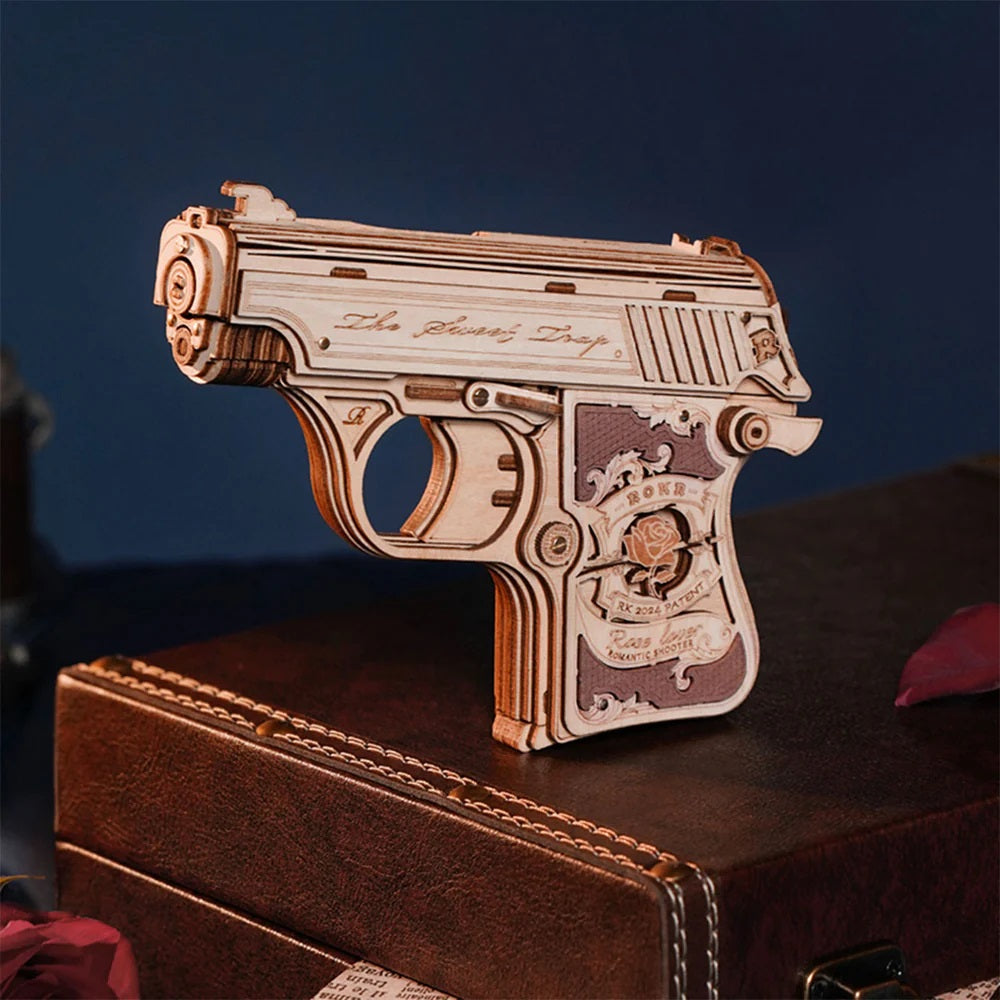 Mini Gun Toy Wooden 3D Puzzle