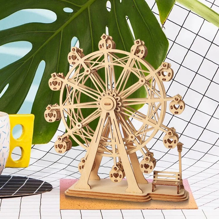 Classic 3D Wood Puzzles; Ferris Wheel