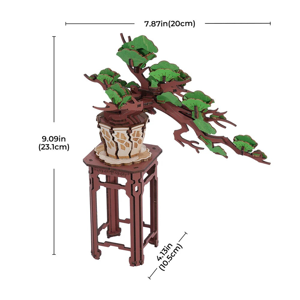 Evergreen Pine Bonsai DIY Wooden 3D Puzzle