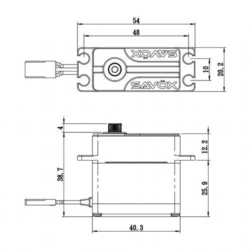 High Voltage Brushless Steel Gear Monster Torque Servo with