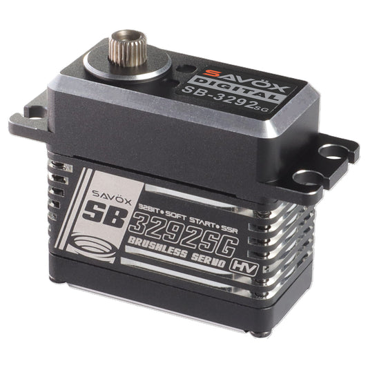 High Torque, High Voltage Brushless Servo, Black, 0.07se