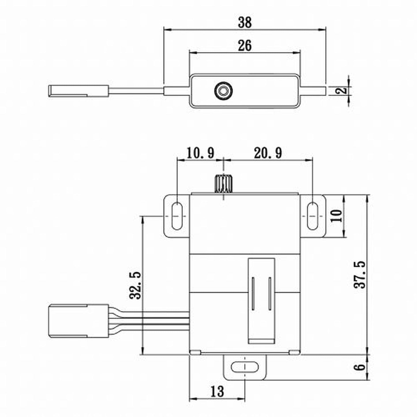 High Torque Digital Coreless Wing Servo