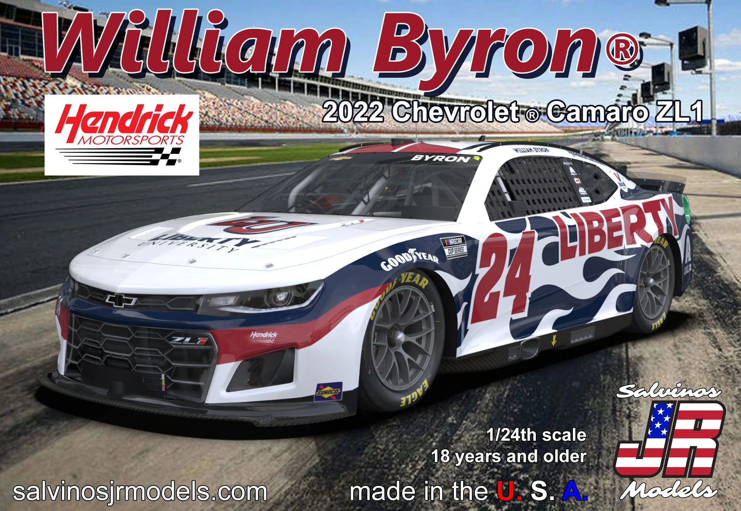 Hendrick Motorsports William Byron 2022 Camaro-Liberty