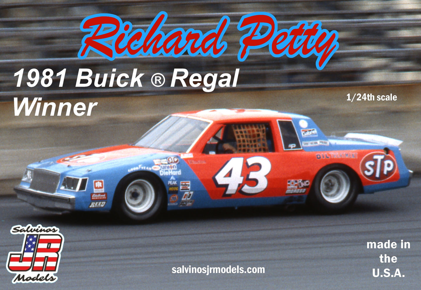 1/24 Richard Petty #43 1980 Buick Regal Winner Plastic