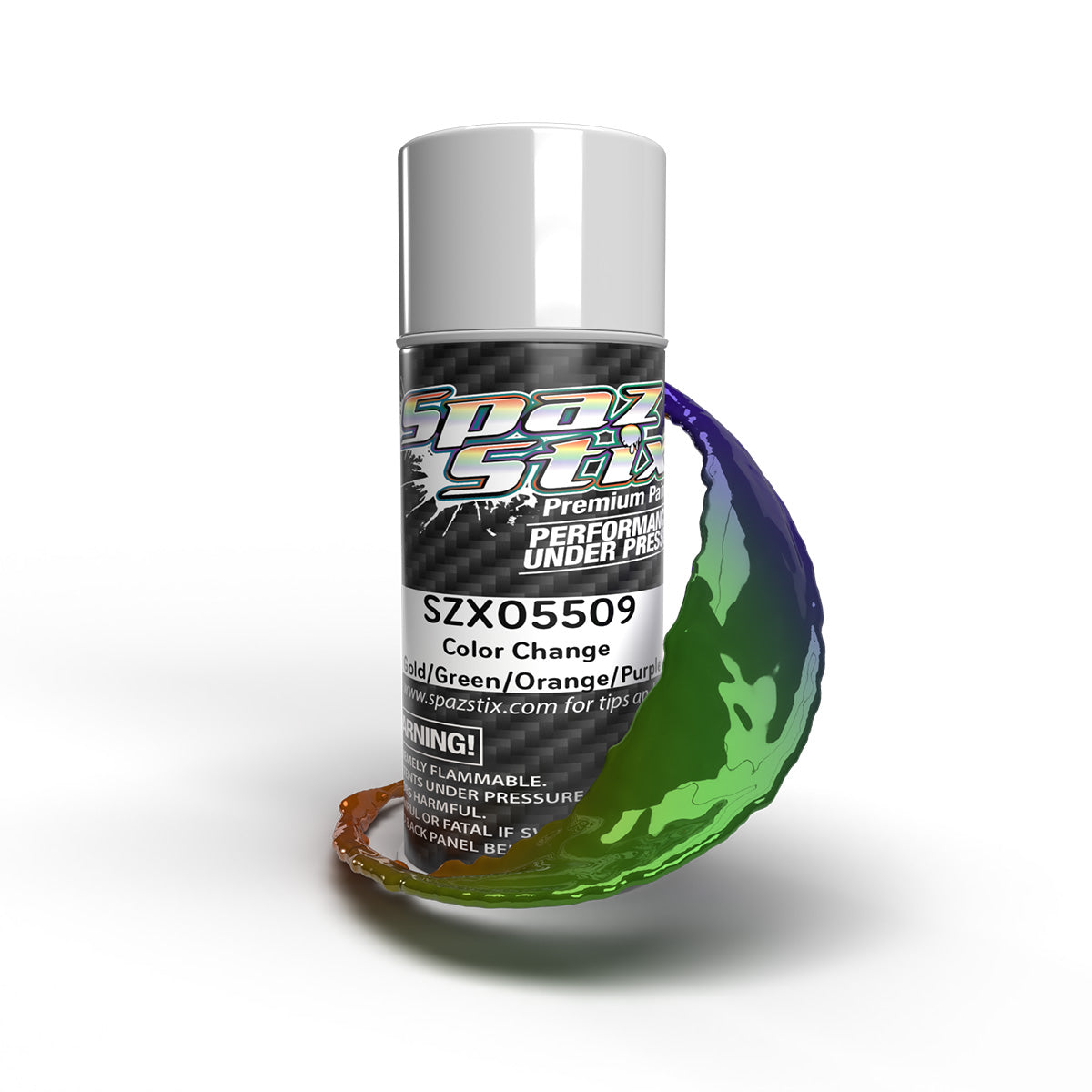 Color Change Aerosol Paint, Gold/Green/Orange/Purple,3.5oz