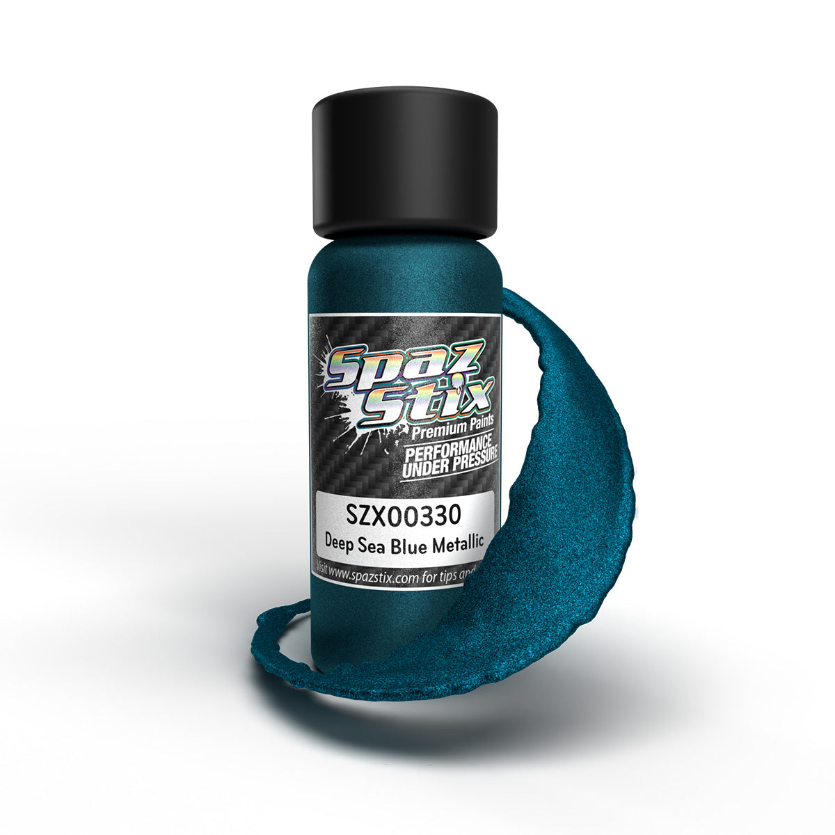 Deep Sea Blue Metallic Airbrush Ready Paint, 2oz