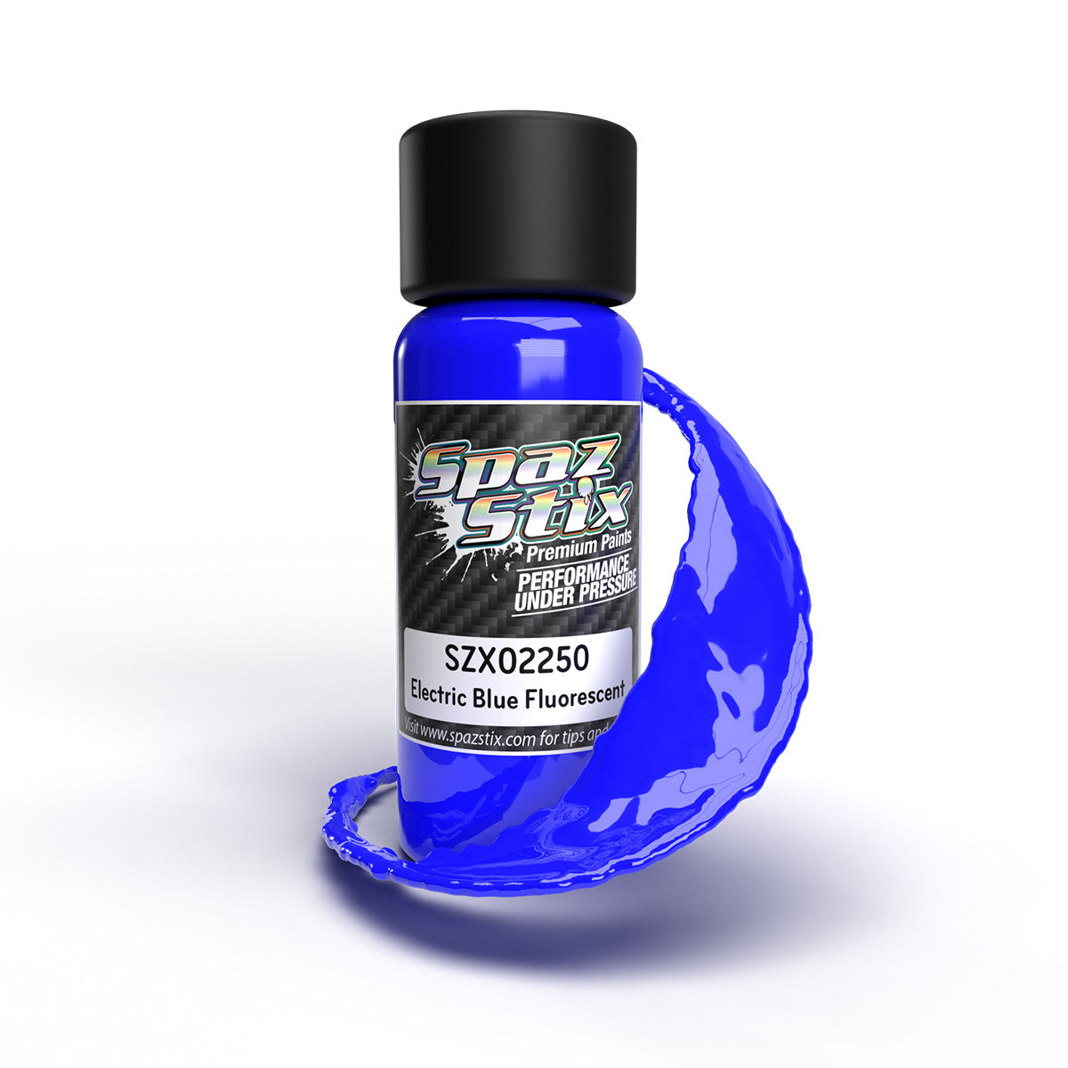 Electric Blue Fluorescent Airbrush Ready Paint, 2oz