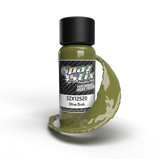 Olive Drab Airbrush Ready Paint, 2oz Bottle