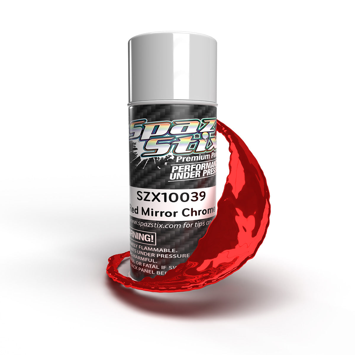 Red Mirror Chrome Aerosol Paint, 3.5oz Can