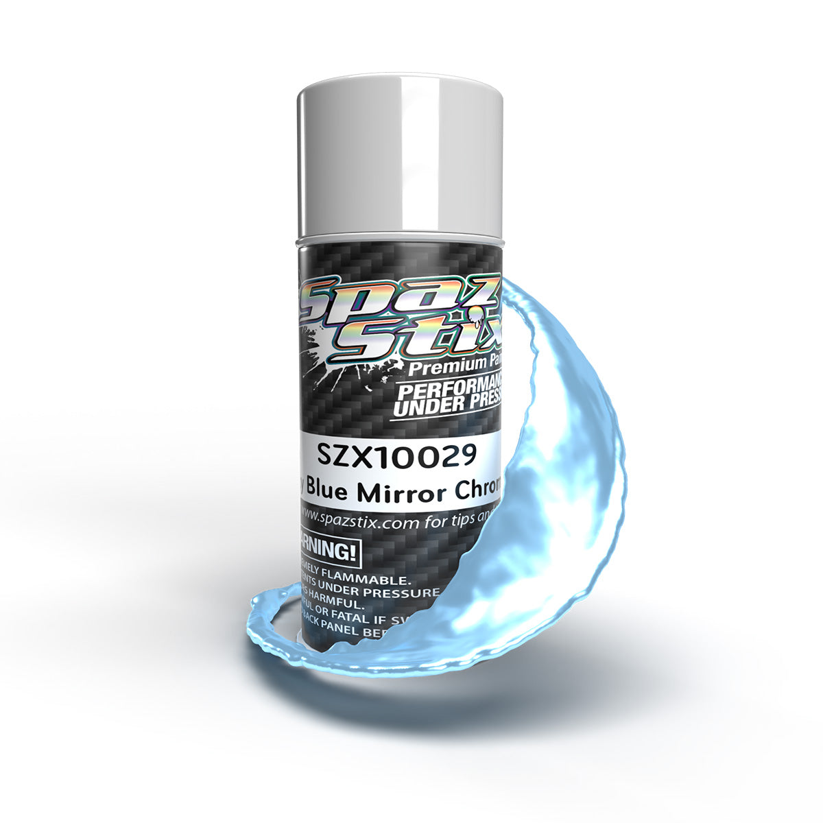 Sky Blue Mirror Chrome Aerosol Paint, 3.5oz Can