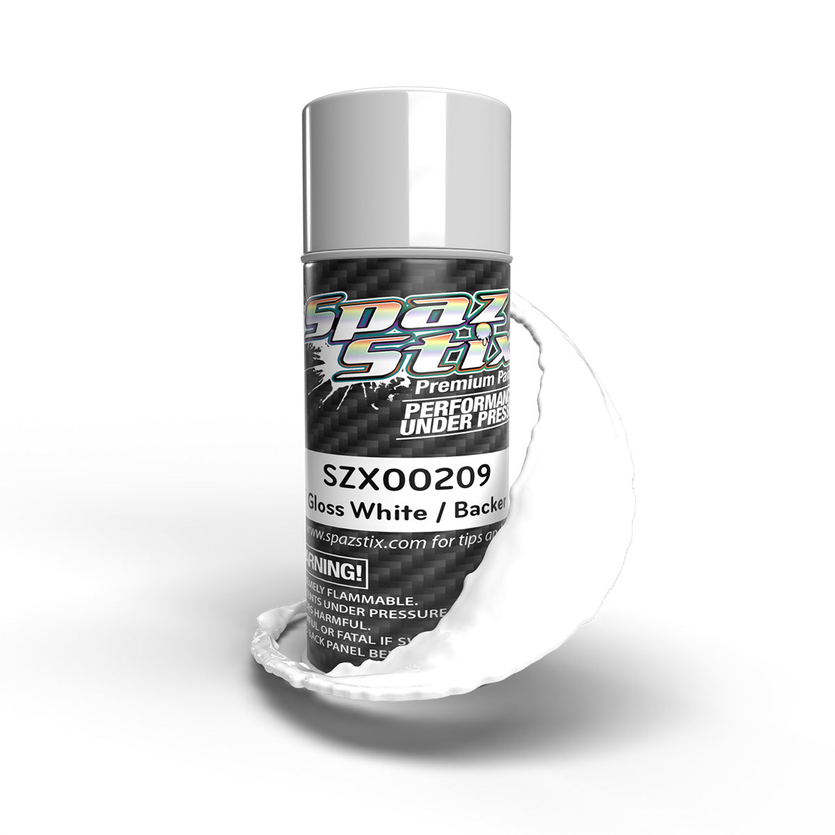 Solid White / Backer, Aerosol Paint, 3.5oz Can