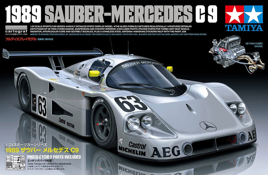 1/24 1989 Sauber Mercedes C9 Plastic Model Kit