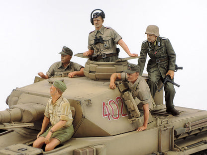 1/35 German Tank Panzer IV Ausf.F & Motorcycle Model Set