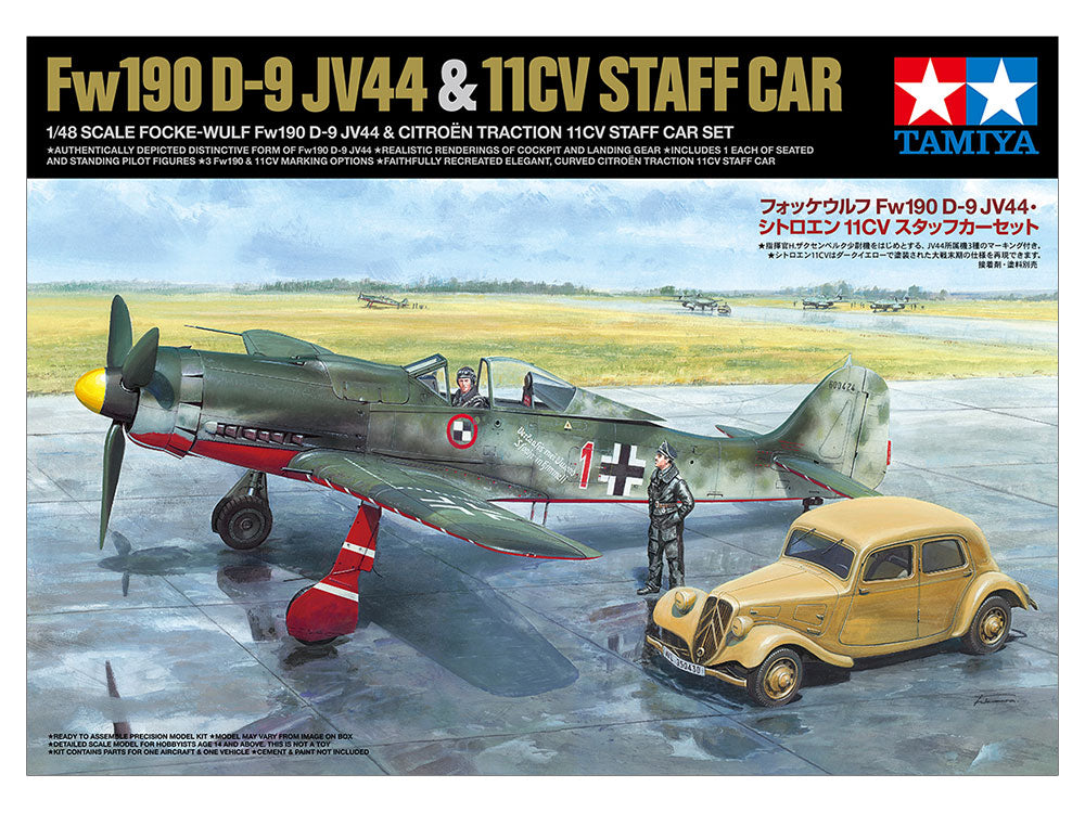 1/48 Focke-Wulf Fw190 D-9 JV44 & Citroen Traction 11CV Staff