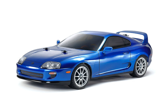 1/10 R/C Toyota Supra (JZA80), Metallic Blue Painted Body,