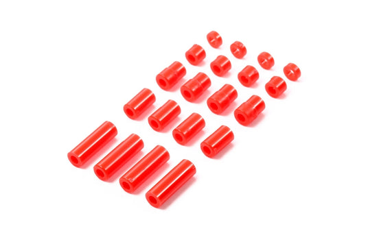 JR LW Plastic Spacer Set Red