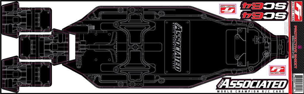 RC10SC6.4 FT Chassis Protective Sheet, Printed