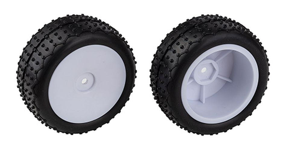 Reflex 14 Mini Pin Tires on Wide Wheels, White