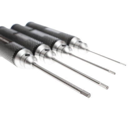 Machined Hex Driver Set: 1.5/2.0/2.5/3.0mm