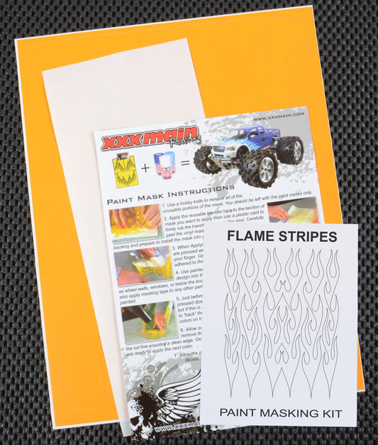 Flame Stripes Paint Mask